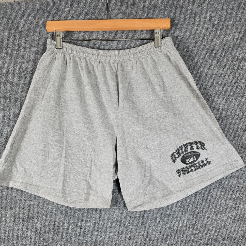 Griffin Football 2004 Athletic Shorts Gray Eagle‎ USA Men's Size Large Cotton